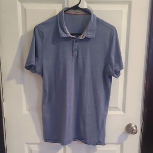 Heathered Blue Casual Polo